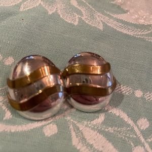 Sterling and gold stud